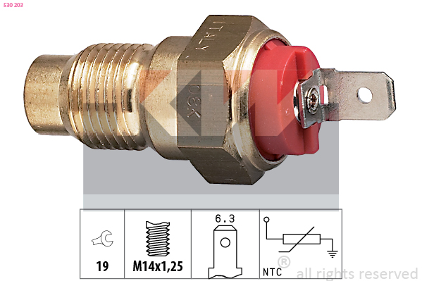 Senzor,temperatura lichid de racire 530 203 KW
